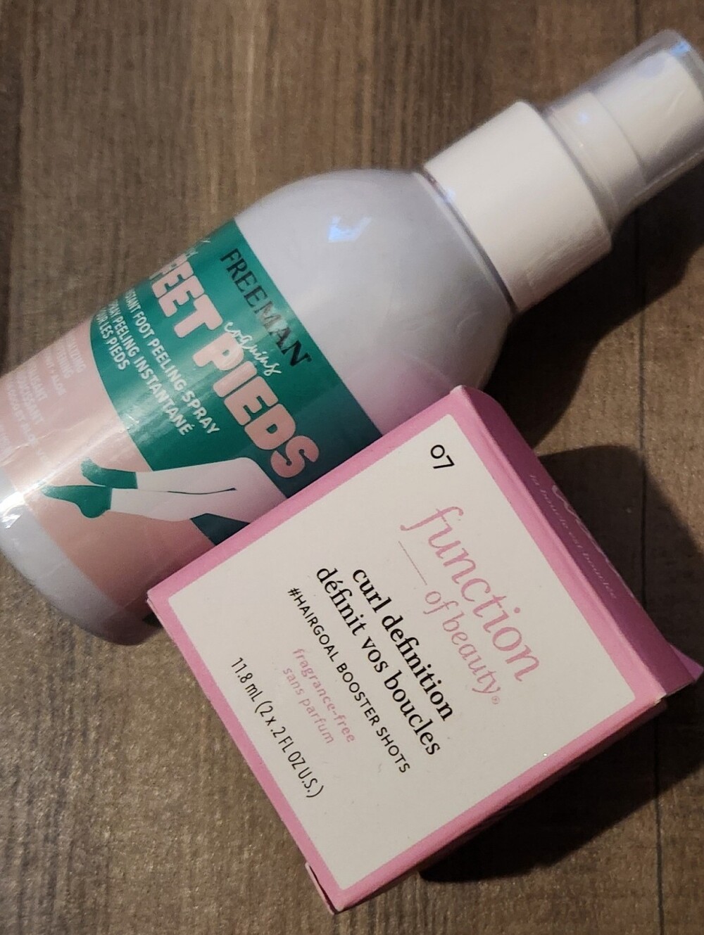 Pink & Teal Feet Peel Instant Foot Peeling Spray And Hair Drops